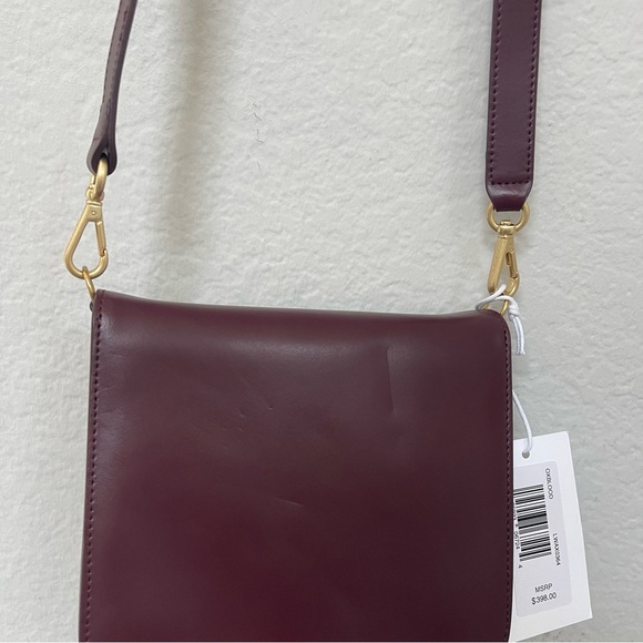 FRAME Le Signature Leather Mini Bag in Oxblood Maroon - Picture 11 of 11
